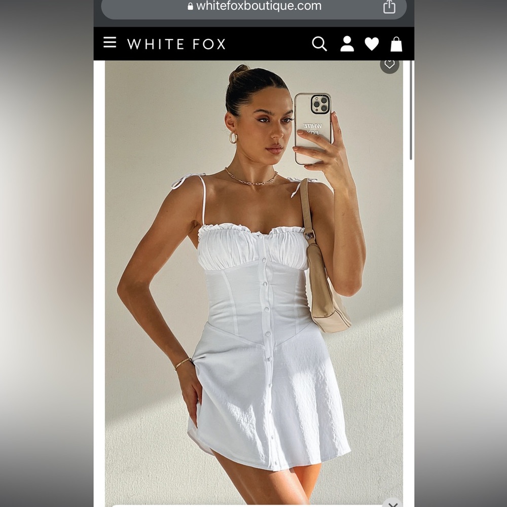 Whitefox boutique- white dress brand new